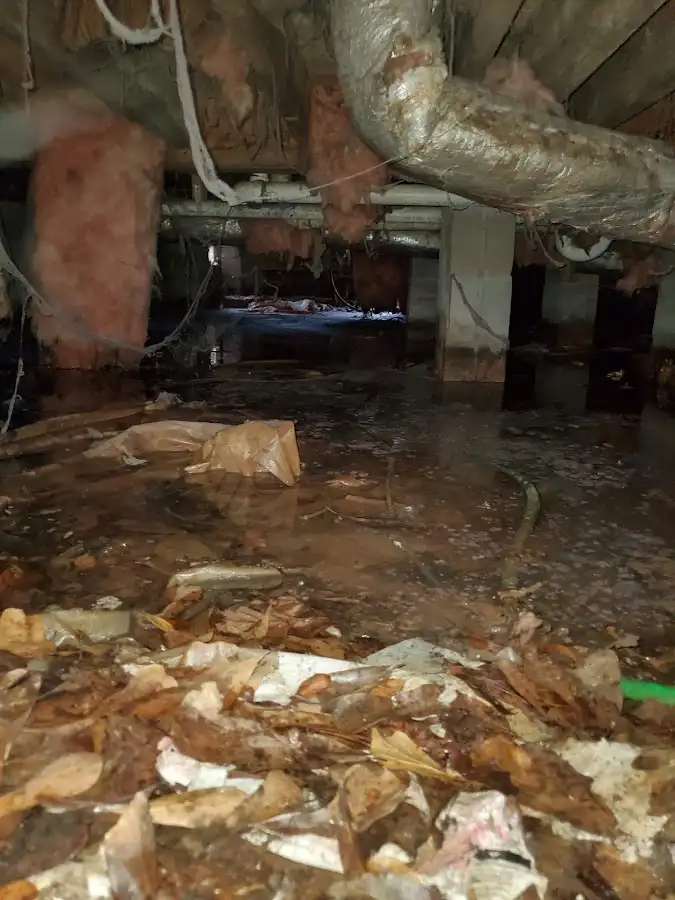 Crawl space flood assessment for Commercial Water Damage Restoration in Weldon Spring